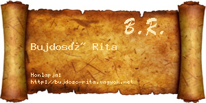 Bujdosó Rita névjegykártya